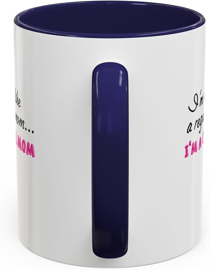 Cool Mom Accent Coffee Mug - Gift for Mother's Day, Birthdays, Coffee Lovers, Moms, Fun Kitchen Decor, Cool Regular Mom Cup