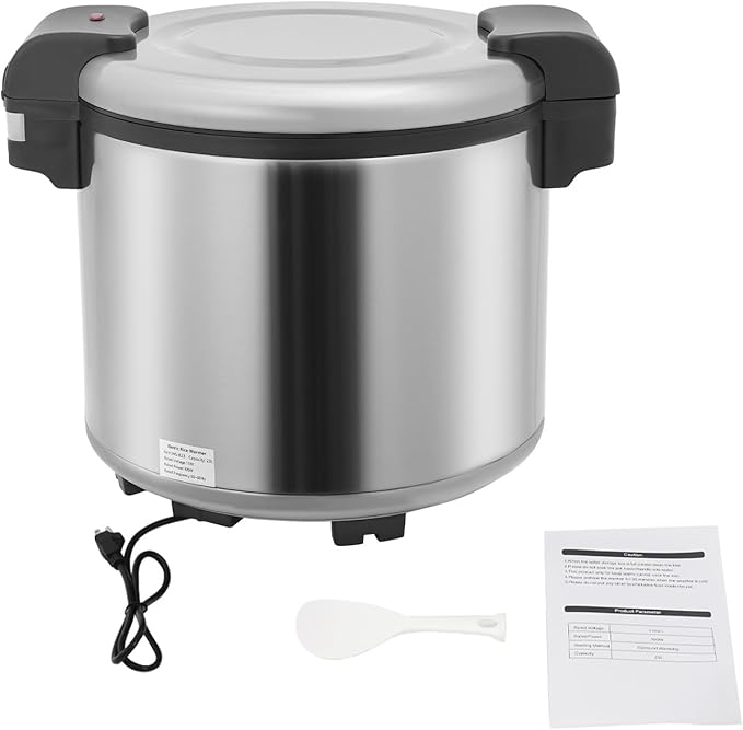 Commercial Rice Warmer, 23L/24.3Qt Electric Food Warmer, 105W Electric Soup Warmers with 149째F Constant Temperature and Non-Stick Inner Pot for Restaurant Party, Warm Function Only, NOT Cooker