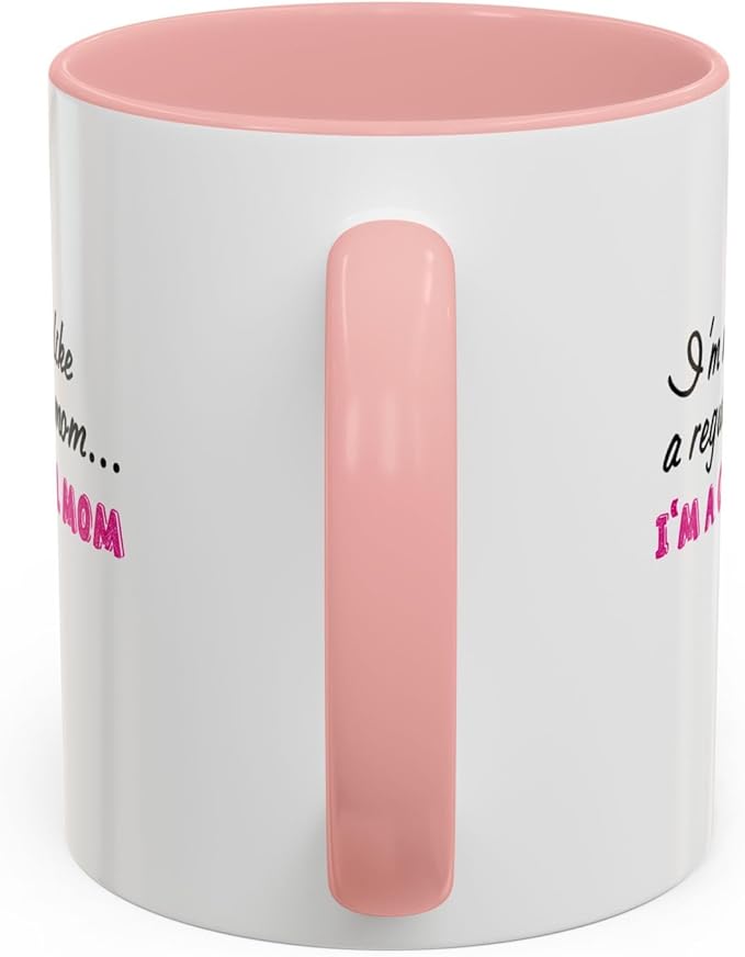 Cool Mom Accent Coffee Mug - Gift for Mother's Day, Birthdays, Coffee Lovers, Moms, Fun Kitchen Decor, Cool Regular Mom Cup