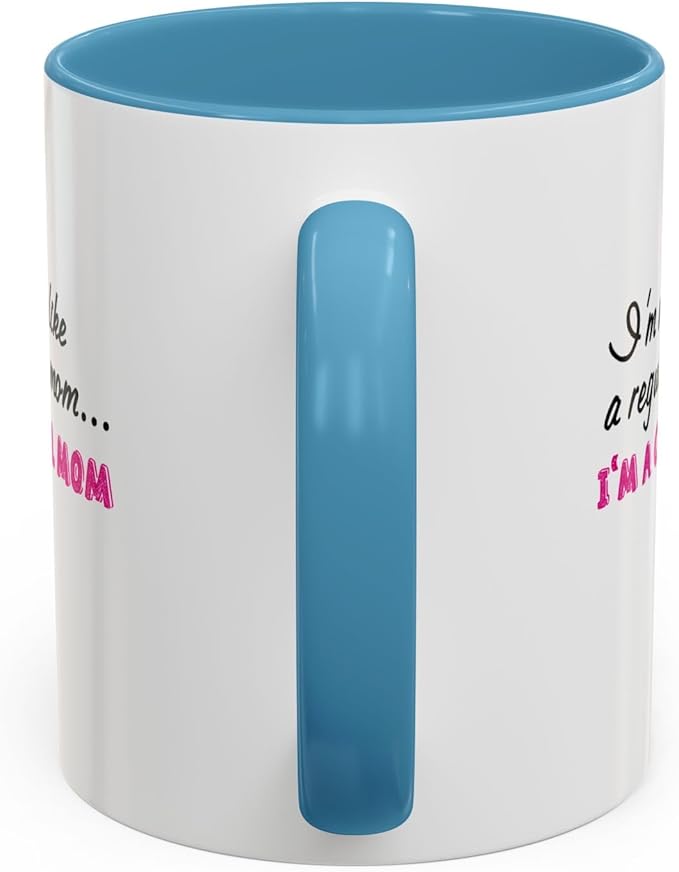 Cool Mom Accent Coffee Mug - Gift for Mother's Day, Birthdays, Coffee Lovers, Moms, Fun Kitchen Decor, Cool Regular Mom Cup