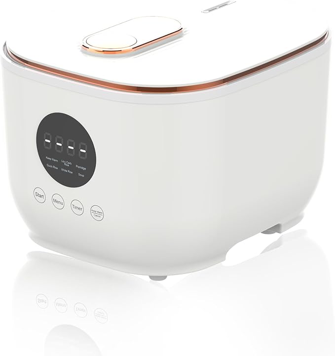 3L Healthy Low Carb Rice Cooker, Low Sugar Digital Steamer,Porridge,Soup,Quick Rice,White Rice,Stainless Steel Filter Basketï¼? Cooking Functions,24H Timer & Auto Keep Warm