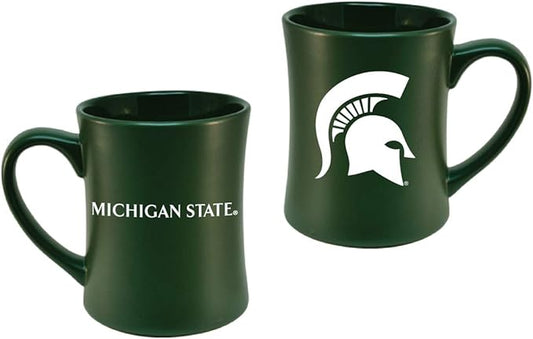Michigan State Spartans Ceramic 16oz Sculpted Mug ??Official Team Logo Coffee Cup ??Handwash Recommended ??Individually Boxed
