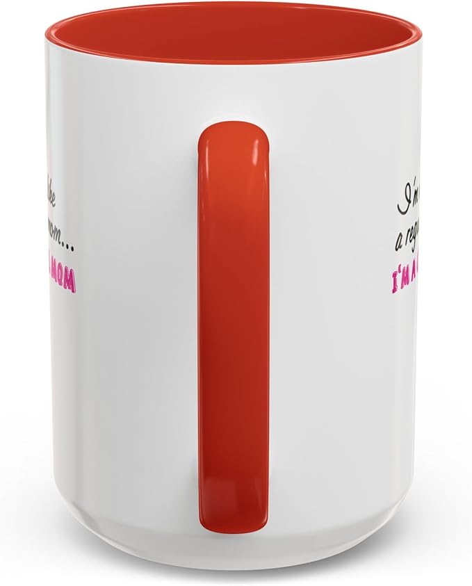 Cool Mom Accent Coffee Mug - Gift for Mother's Day, Birthdays, Coffee Lovers, Moms, Fun Kitchen Decor, Cool Regular Mom Cup