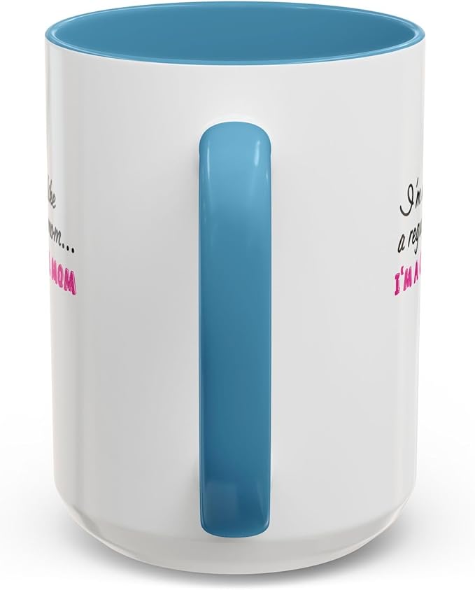 Cool Mom Accent Coffee Mug - Gift for Mother's Day, Birthdays, Coffee Lovers, Moms, Fun Kitchen Decor, Cool Regular Mom Cup