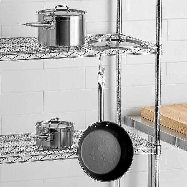 6-Piece Induction Ready Stainless Steel Cookware Set, 2 Qt and 4.5 Qt Sauce Pans, 9.5 Inch Non-Stick Frying Pan with Lids, NSF Listed, Commercial Grade