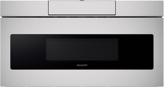 SHARP SMD3070ASY Microwave Drawer Oven, 30-inch, 1.2 Cubic Feet, 950 Watt, Concealed Angled Touch Control Panel with Digital LCD Display, Stainless Steel