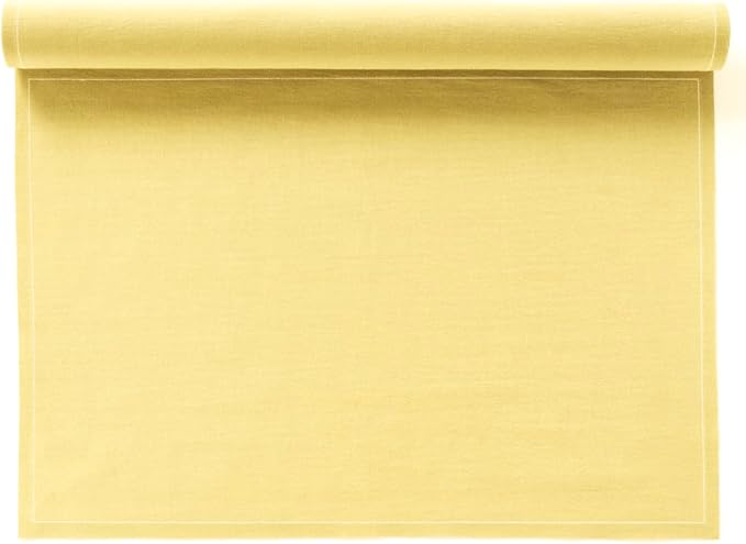 MY DRAP Placemats 48 x 32 cm / 19" x 12.5" - (12 Per Roll, Cotton Pastel Yellow)