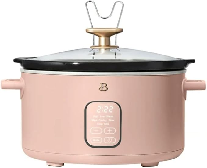 Beautiful 6?‘Quart Programmable Slow Cooker with 5 Presets, Keep?‘Warm, Touch Display & Dishwasher?‘Safe Pot