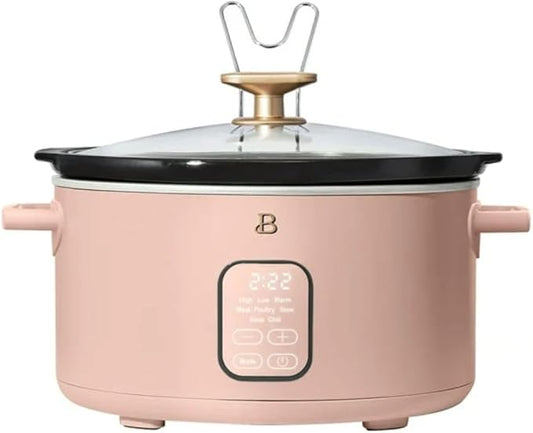 Beautiful 6?‘Quart Programmable Slow Cooker with 5 Presets, Keep?‘Warm, Touch Display & Dishwasher?‘Safe Pot