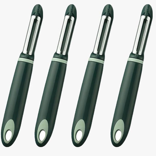 10 Pack Vegetable Potato Peeler for Kitchen,Ergonomic Soft-Touch Handle-Black (Aquamarine, 4 Pack)