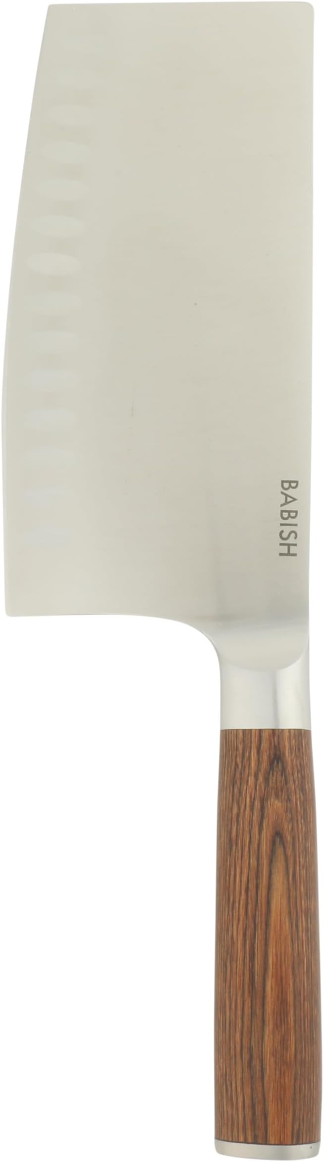 Babish 6.5-Inch Forged Cleaver Knife with Dark Pakka Wood Handle ??High-Carbon 1.4116 German Steel Full Tang Kitchen Knife for Heavy-Duty Chopping and Slicing