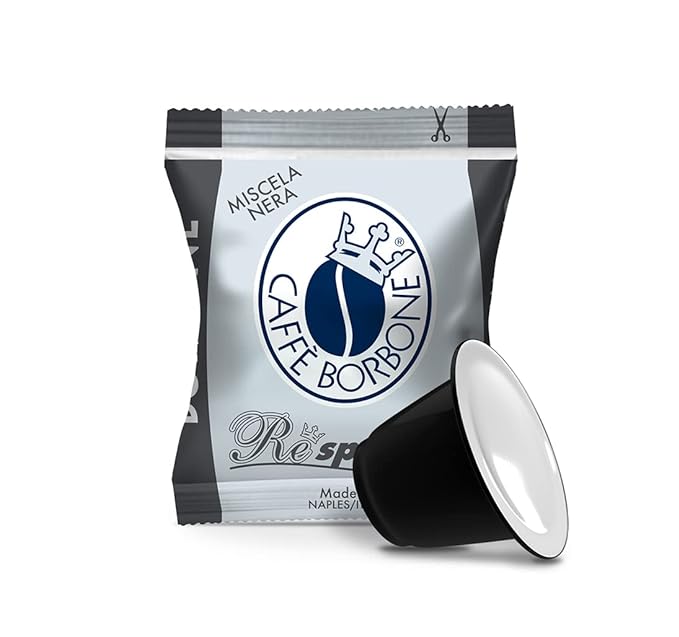 Caff챔 Borbone Black Blend Nespresso Compatible Espresso Coffee Pods, 100 Count Espresso Pods