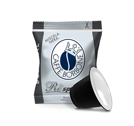 Caff챔 Borbone Black Blend Nespresso Compatible Espresso Coffee Pods, 100 Count Espresso Pods