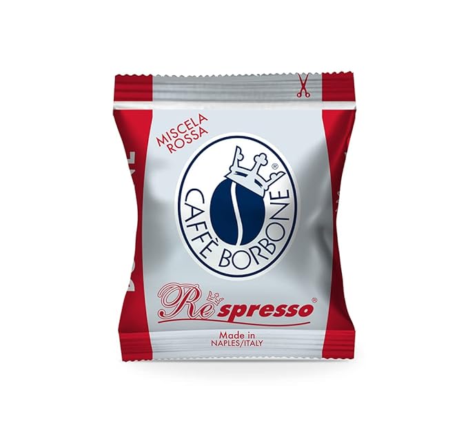 Caff챔 Borbone Red Blend Nespresso Compatible Espresso Coffee Pods, 100 Count Espresso Pods