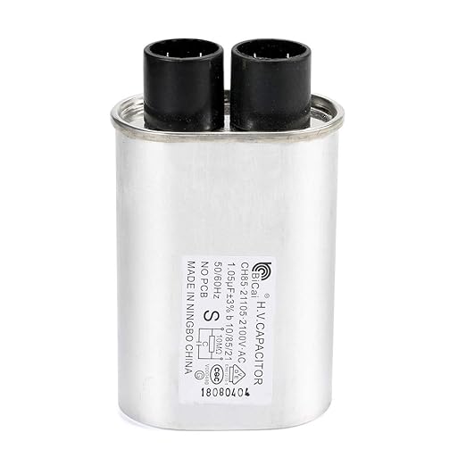Universal Microwave Oven High Voltage Capacitor 1.05 MFD uF Compatible and Replace for Media Hair Galanz
