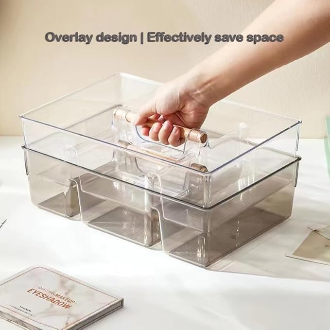 RS ONE Multifunctional Storage Box | Perfect Storage Organization cosmetic box holder, suitable for kitchen,countertop dressing table and bathroom table storage