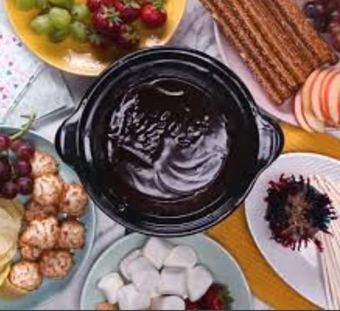 Mini Slow Cooker 0.65qt(20oz) warmer, fondue pot set,chocolate melting pot (stainless steel)??(red)