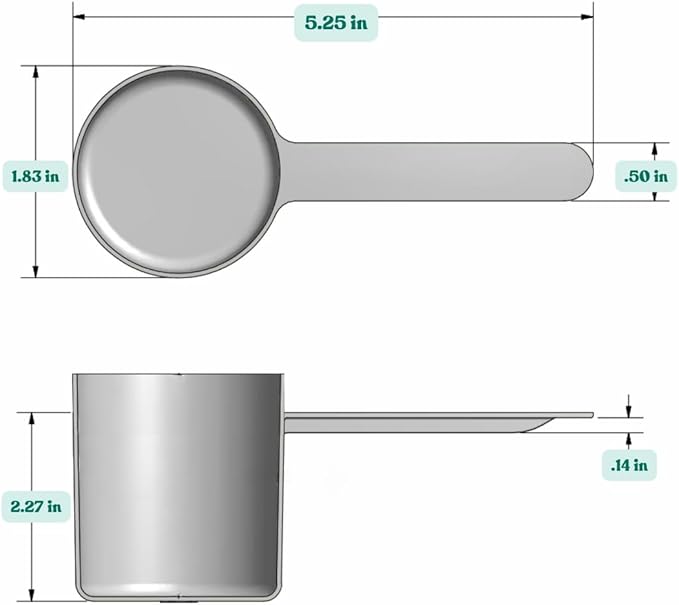 Supplement and Supply 82 mL (82 CC | 2.77 Oz.) Long Handle Scoop for Coffee, Protein Powder, Pet Food, Spices, Grains, Dry Goods ??Food-Grade BPA-Free Plastic Measuring Spoon (Pack of 25)