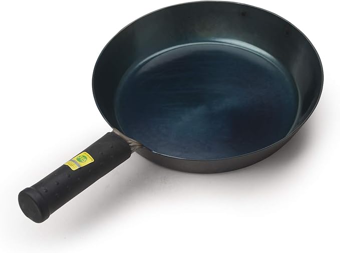 ?삡툒??ZhenSanHuan Toxin Free Teflon free Non Sticky Saut챕 Pans Fry Pans Omelete Pans (Seasoned 28CM/11'' Iron Handle)