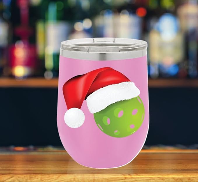 Pickleball Wine Tumbler, Pickleball Gift, 12oz Stainless Steel Wine Tumbler, Gifts For Him, For Her, For Boys, For Girls, Birthday, Christmas Gift idea (Light Purple)