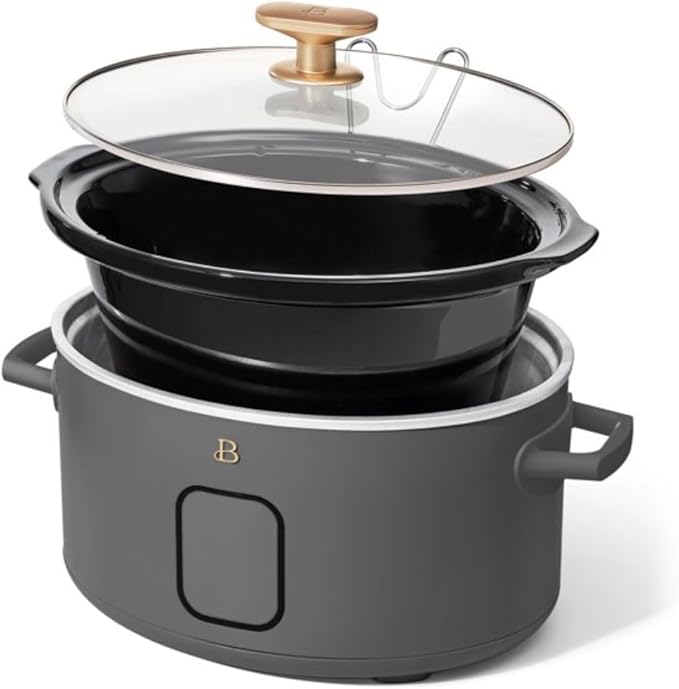 Beautiful 6?‘Quart Programmable Slow Cooker with 5 Presets, Keep?‘Warm, Touch Display & Dishwasher?‘Safe Pot