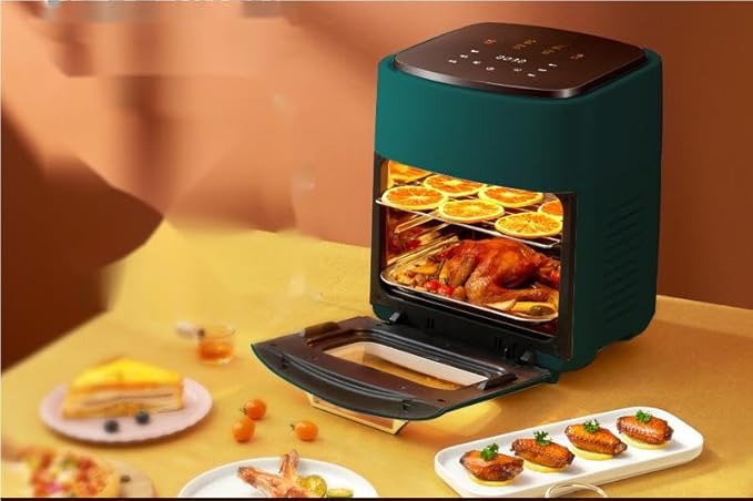 15L. 2023 air fryer. Home large intelligent, multifunctional, visible, transparent, oil-free, low-fat fryer. Timing and temperature adjustable. There are three types: white, black, and yellow.