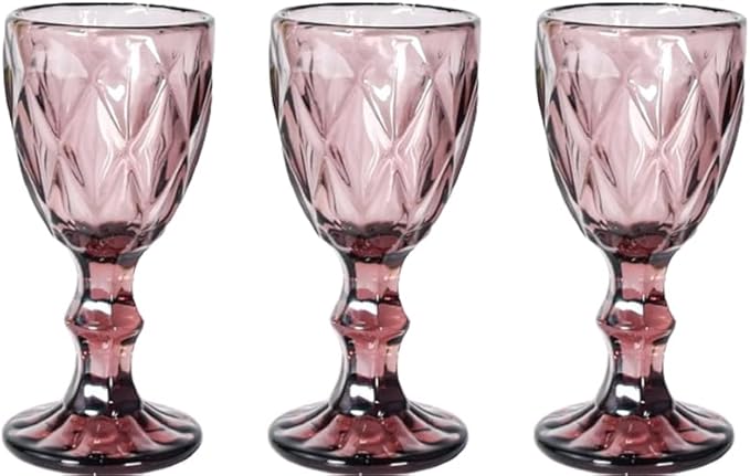 3-Piece Stemmed Cordial Glasses Set, Dishwasher Safe, Perfect for Tequila, Brandy Tasting, Weddings, and Bars (Style3,3pcs)