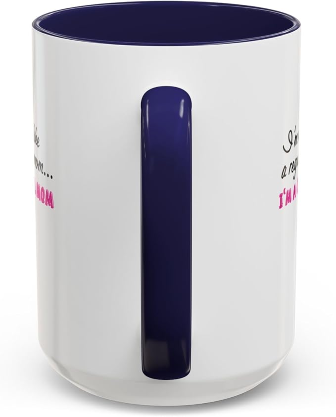 Cool Mom Accent Coffee Mug - Gift for Mother's Day, Birthdays, Coffee Lovers, Moms, Fun Kitchen Decor, Cool Regular Mom Cup