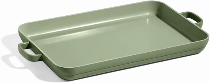 Our Place Griddle Pan | 11.8" (5 Qt) Nonstick Ceramic Griddle Pan for Stovetop & Oven | PFAS-Free, Oven-Safe up to 450째F, Easy-Grip Handles | Sage