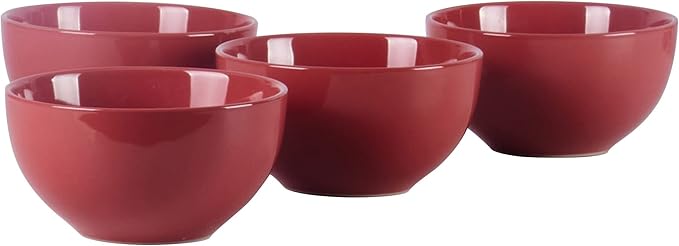 Color Wave Stoneware 16pc Dinnerware Set, Rose Wood