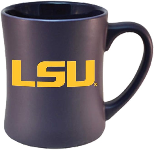 LSU Tigers Ceramic 16oz Sculpted Mug ??Official Team Logo Coffee Cup ??Handwash Recommended ??Individually Boxed