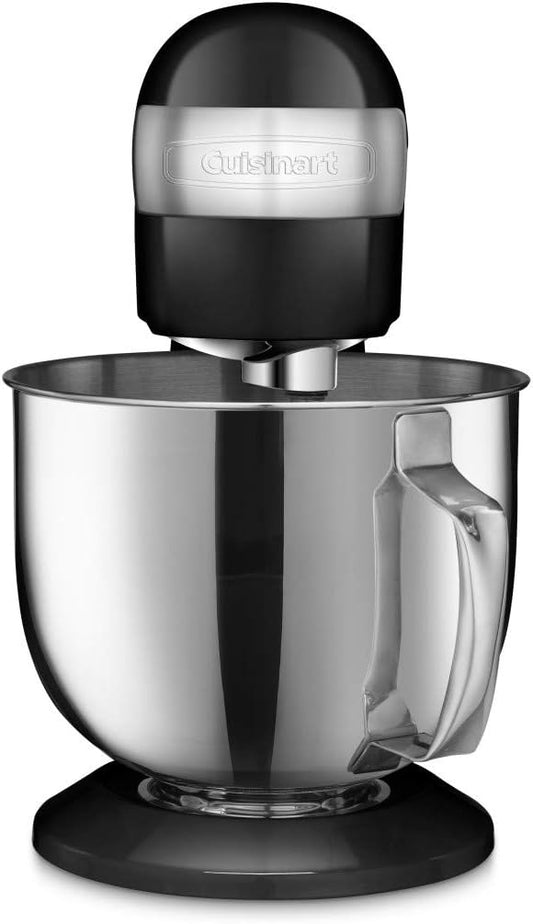 Cuisinart Stand Mixer, 12 Speed, 5.5 Quart Stainless Steel Bowl, Chef?™s Whisk, Mixing Paddle, Dough Hook, Splash Guard w/ Pour Spout, Onyx, SM-50BK, Manual