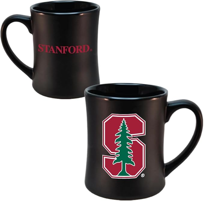 Stanford Cardinal Ceramic 16oz Sculpted Mug ??Official Team Logo Coffee Cup ??Handwash Recommended ??Individually Boxed