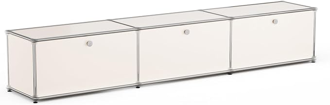 Modern Storage Cabinet Pantry Cabinet Versatile Free-Standing Organizer for Kitchen, Home, Office, Garage (White E)