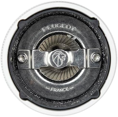 PEUGEOT - Line Salt Mill - Classic Adjustment - Aluminum and PEFC Certified Wood - Made in France - 18cm/ 7",Graphite Color.