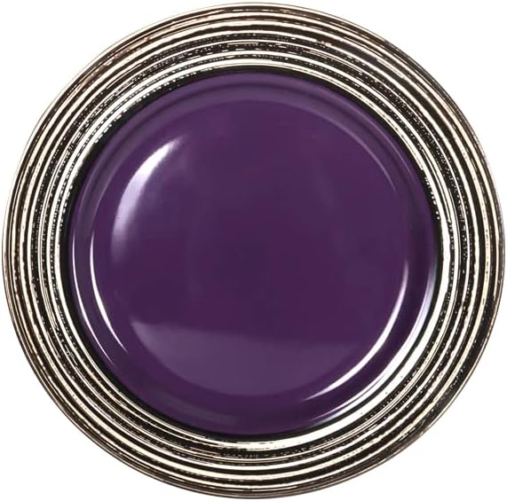 48 Piece Dinnerware Set, Ceramic Plates and Bowls Sets for 8, Microwave and Dishwasher Safe, Handcrafted Tree Bark Series Dish Set, Lavender/Purple