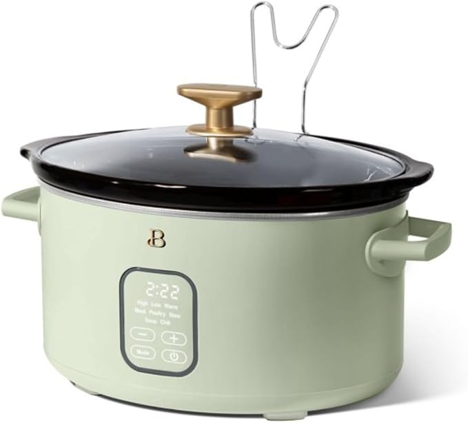 Beautiful 6?‘Quart Programmable Slow Cooker with 5 Presets, Keep?‘Warm, Touch Display & Dishwasher?‘Safe Pot