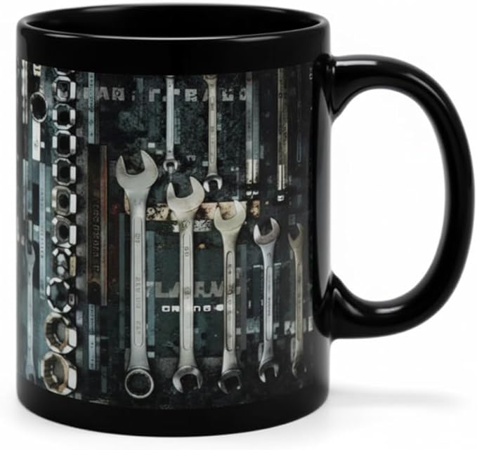 Mechanic Toolbox Mug, 2026 New Unique 3D Mechanic Toolbox Set Coffee Mug, Non-slip Reusable Mug, Suitable as a Gift for Coworkers, Fathers, Renovation Workers (N)