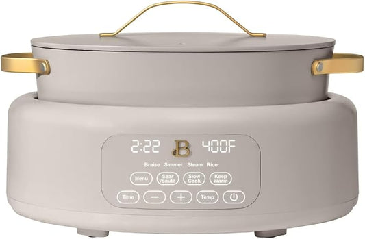 Beautiful 10-in-1 6 Qt Multi-Cooker with LED Digital Display ??Multi-Function Appliance for Rice, Steam, Slow Cook, Sear, Roast & Daily Meals, Nonstick Pot, Space-Saving Solution for Kitchen Cooking