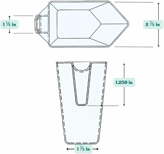 Supplement and Supply 2 Cup (1 Pint | 16 Oz. | 500 mL) Scoop for Coffee, Protein Powder, Pet Food, Spices, Grains and Dry Goods ??Plastic Food-Grade, BPA-Free Measuring Cup (Pack of 25)