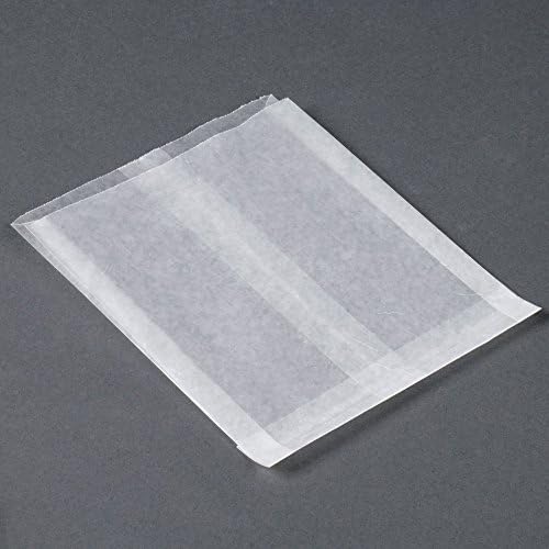 Flat Glassine Wax Paper Sandwich Bags 6 x 7 x 3/4. Waxed Paper Bags (100)