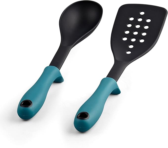 Cook N Home Pots and Pans Nonstick Cookware Set 12-Piece, Kitchen Cooking Set with Frying Pans and Saucepans, Induction Compatible, Turquoise