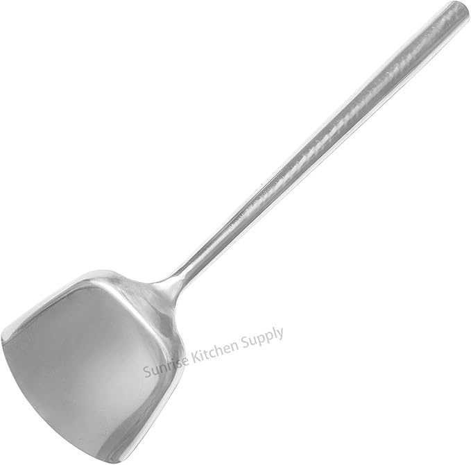 Sunrise Kitchen Supply All Stainless Steel Wok Shovel #2