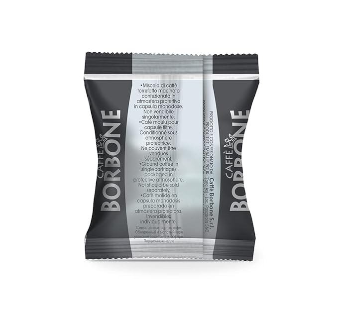 Caff챔 Borbone Black Blend Nespresso Compatible Espresso Coffee Pods, 100 Count Espresso Pods
