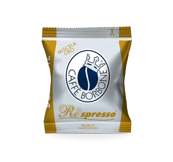 Caff챔 Borbone Gold Blend Nespresso Compatible Espresso Coffee Pods, 50 Count Espresso Pods