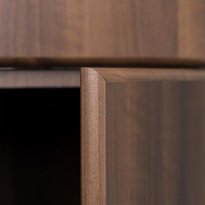 Atlin Designs 65" H Mid-Century Engineered Wood Storage Cabinet, 2-Door, Adjustable Shelves, Assembly Required, for Kitchen/Entryway/Laundry Room, in Rich Espresso Finish