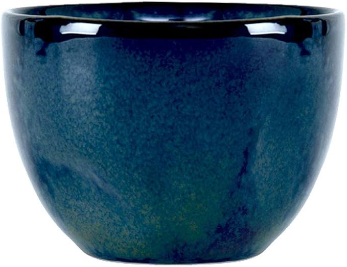 Artisan Reactive Glaze Bouillon Bowl, 12 1/2 oz, Night Sky Blue; Heavy Duty; Chip Resistant; Lead and Cadmium Free; Freezer to Oven Safe up to 500F