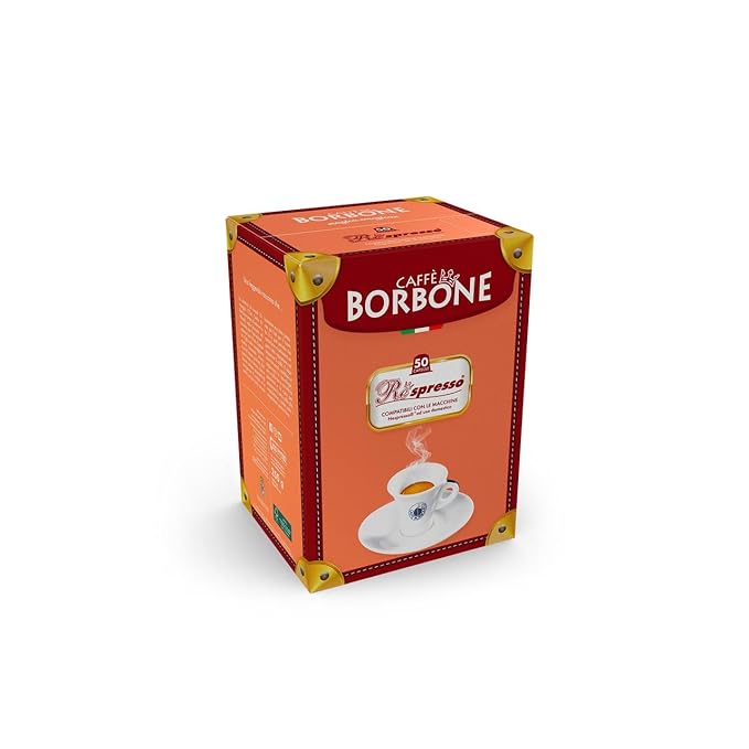 Caff챔 Borbone Black Blend Nespresso Compatible Espresso Coffee Pods, 50 Count Espresso Pods