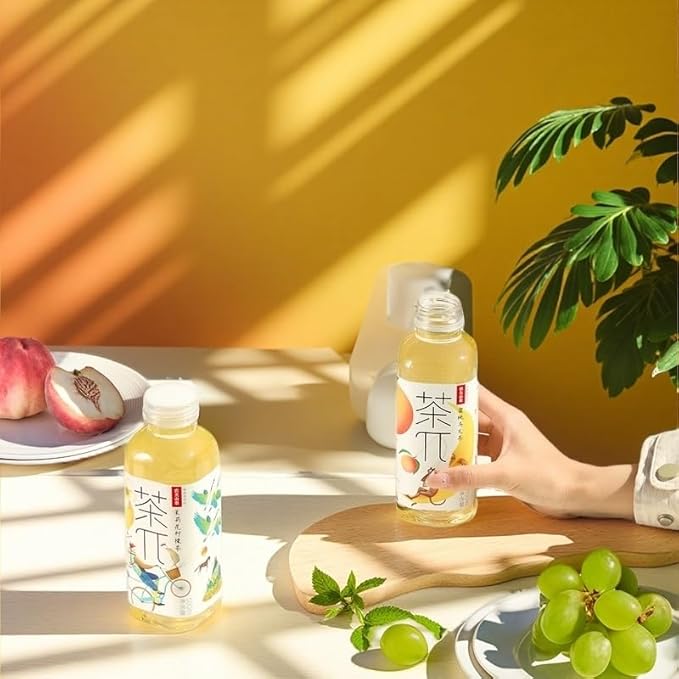 Tea PI Iced Tea ??Peach Oolong Tea Sweet Iced Fruit Tea Bottles, Real Juice, -16.9 fl oz, 500mL, 15 Pack