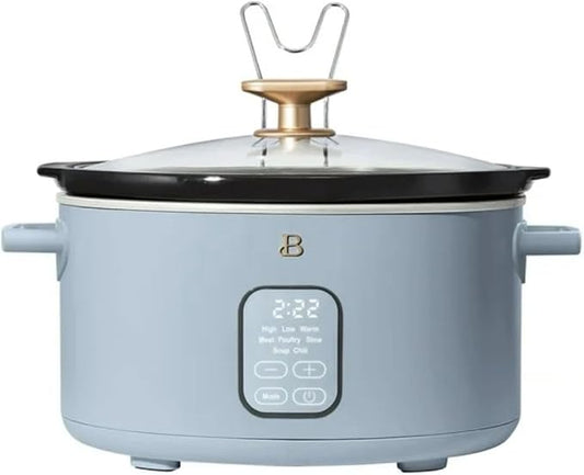 Beautiful 6?‘Quart Programmable Slow Cooker with 5 Presets, Keep?‘Warm, Touch Display & Dishwasher?‘Safe Pot
